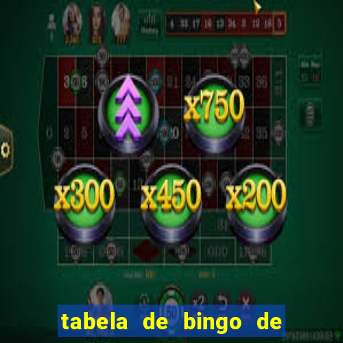 tabela de bingo de 1 a 100